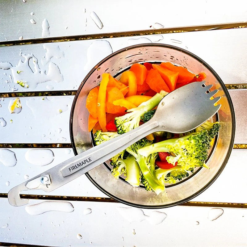 Load image into Gallery viewer, Firemaple Woodpecker Three-in-one Titanium Spork By Fire Maple Gear

