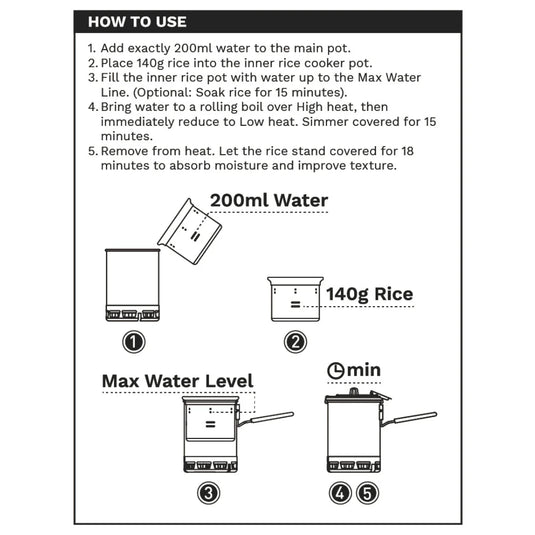 Firemaple Petrel G3 300ml Rice Cooker Insert By Fire Maple Gear