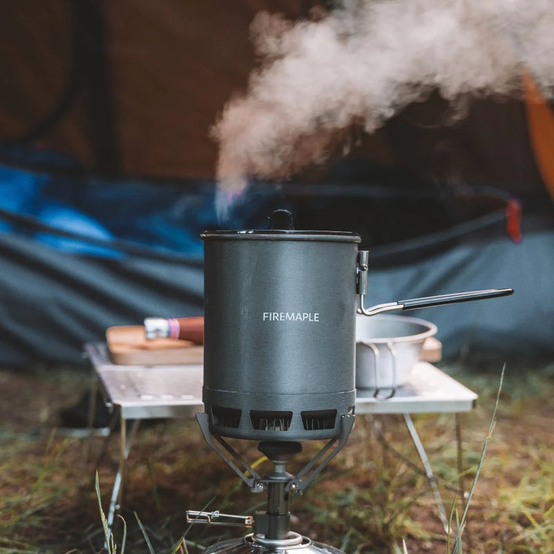 Load image into Gallery viewer, FireMaple Petrel G3 Cooking set (Ultralight) with Greenpeak stove By Fire Maple Gear

