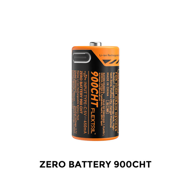 ZERO QUARK BATTERY - High Performance RCR123A Li-ion Battery (900CHT) for Zero pump By Flextail Gear
