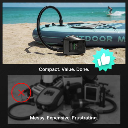 Flextail EVO SUP PUMP 200 With Battery - Fast SUP Inflation