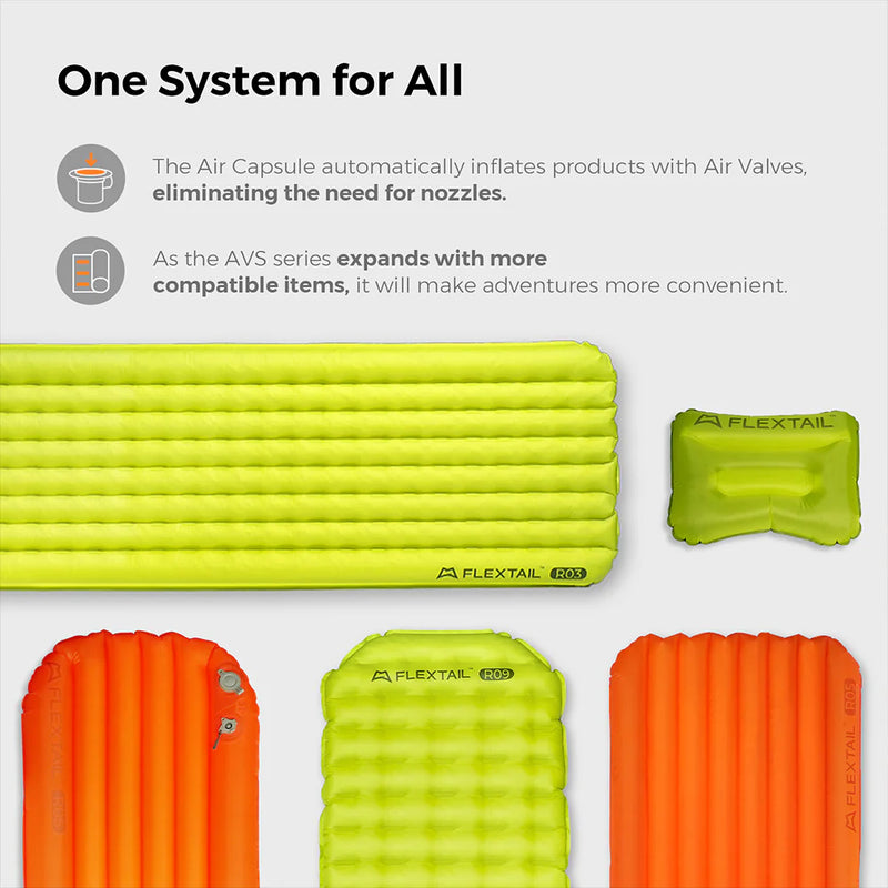Load image into Gallery viewer, Flextail Gear Tiny Sleeping Pad R03 AVS - 3.5 L-Value 3 Season Sleeping Pad with Pump (Large) By Flextail Gear
