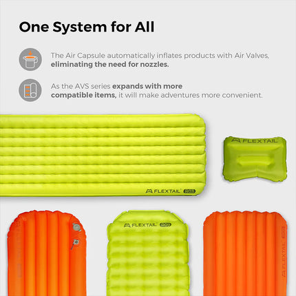 Flextail Gear Tiny Sleeping Pad R03 AVS - 3.5 R-Value 3 Season Sleeping Pad with Pump (Regular) By Flextail Gear