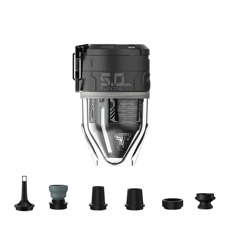 Load image into Gallery viewer, Flextail Max Pump 3 High Speed 2-in-1 Rechargeable Air Pump (Various Colours) Black By Flextail Gear
