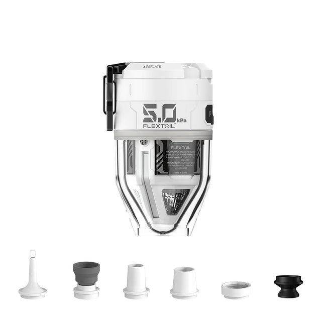 Flextail Max Pump 3 High Speed 2-in-1 Rechargeable Air Pump (Various Colours) White By Flextail Gear