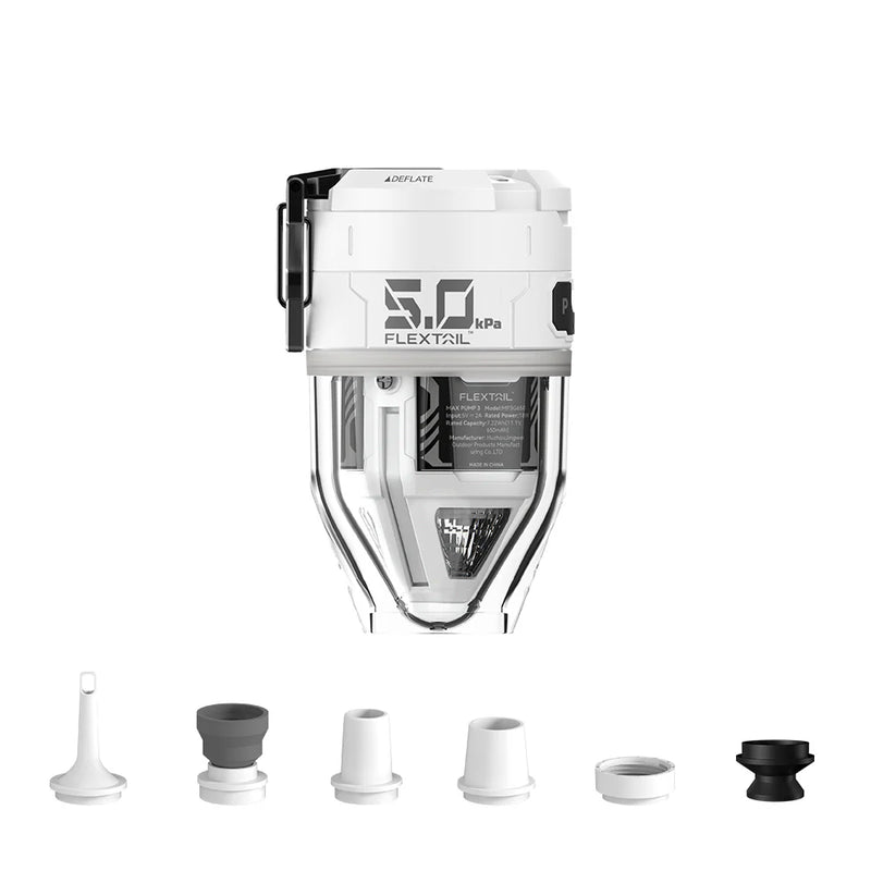 Load image into Gallery viewer, Flextail Max Pump 3 High Speed 2-in-1 Rechargeable Air Pump (Various Colours) White By Flextail Gear
