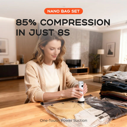 Flextail NANO Vacuum Bag Set 20 Pack - 85% COMPRESSION IN JUST 8S By Flextail Gear