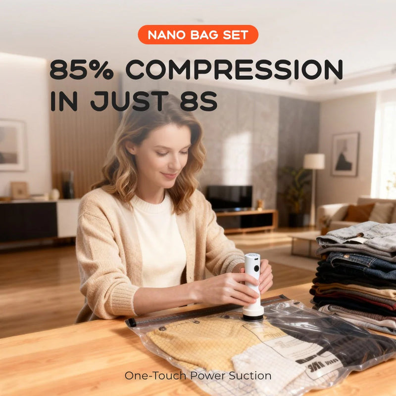 Load image into Gallery viewer, Flextail NANO Vacuum Bag Set 20 Pack - 85% COMPRESSION IN JUST 8S By Flextail Gear
