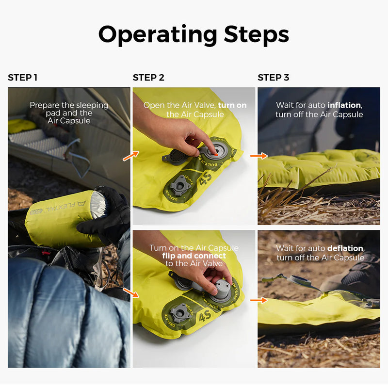 Load image into Gallery viewer, Flextail Gear Tiny Sleeping Pad R09 AVS Mummy Large with pump By Flextail Gear
