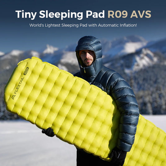 Flextail Gear Tiny Sleeping Pad R09 AVS Mummy Large with pump By Flextail Gear