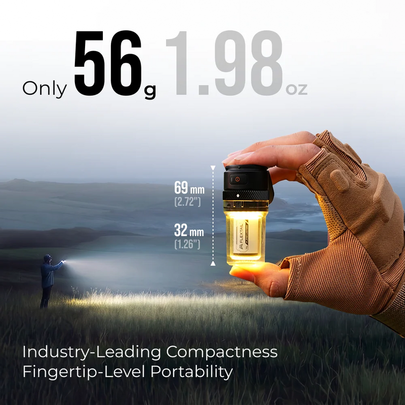 Load image into Gallery viewer, Flextail ZERO LANTERN - 56g UItralight 2-in-1 Camping Light / Flashlight By Flextail Gear
