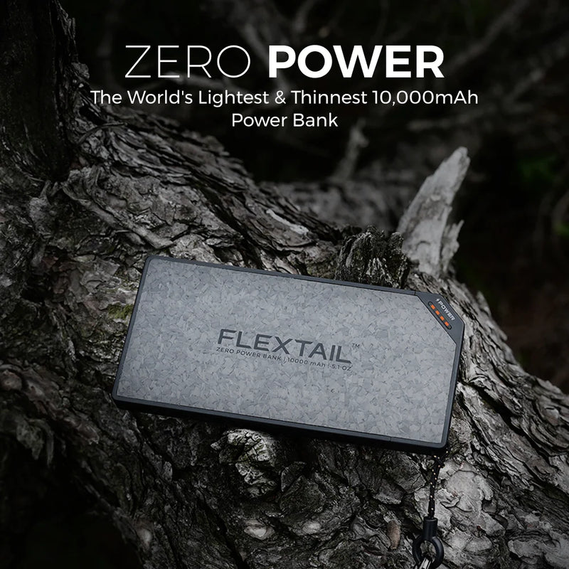 Load image into Gallery viewer, Flextail ZERO POWER 10,000C - The World's Lightest &amp; Thinnest 10,000mAh Power Bank (145g, 22.5W) By Flextail Gear
