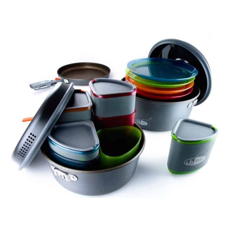 Load image into Gallery viewer, GSI Pinnacle Camper Cook and Eat Set 4 Person By GSI outdoors
