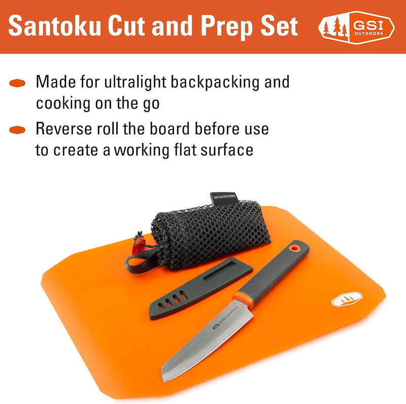 Load image into Gallery viewer, GSI Santoku Rollup Cutting board and Knife set By GSI outdoors
