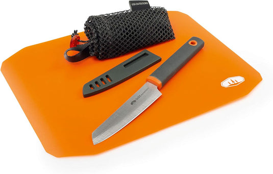 GSI Santoku Rollup Cutting board and Knife set By GSI outdoors