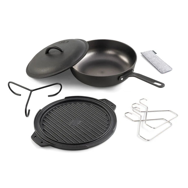 GSI Outdoors Guidecast 10" Cast Iron Cookset By GSI outdoors