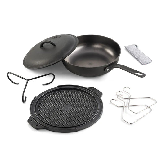 GSI Outdoors Guidecast 10" Cast Iron Cookset By GSI outdoors