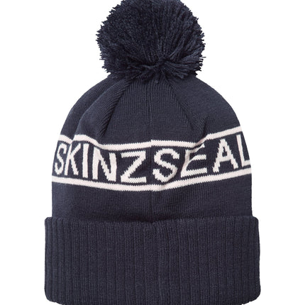SealSkinz Heacham Waterproof Bobble Hat Navy By Seal Skinz