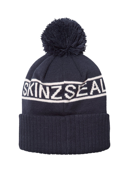 SealSkinz Heacham Waterproof Bobble Hat Navy By Seal Skinz