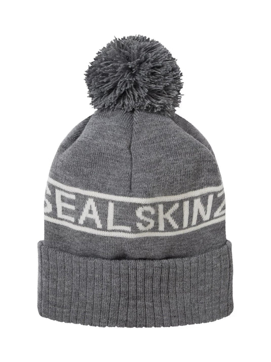SealSkinz Heacham Waterproof Bobble Hat Black By Seal Skinz