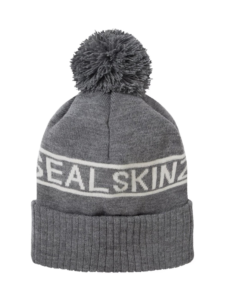 SealSkinz Heacham Waterproof Bobble Hat Black By Seal Skinz