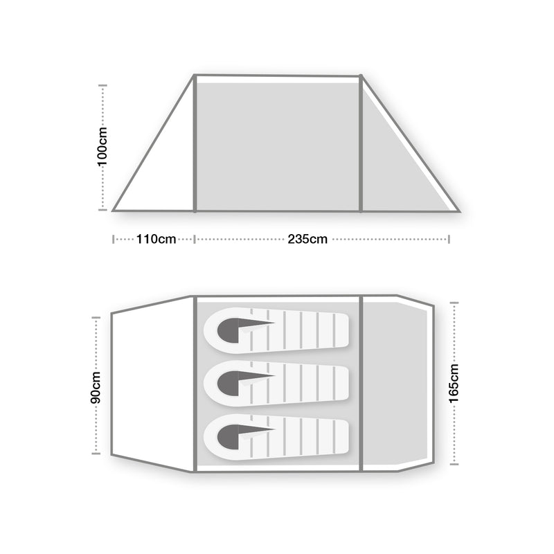 Load image into Gallery viewer, Wild Country Hoolie Compact 3 ETC Tunnle Tent By Terra Nova | Wild Country
