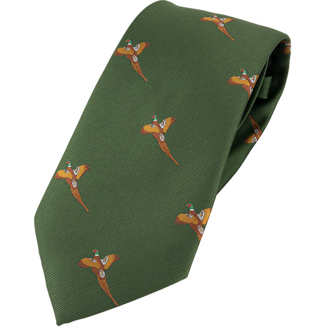 Jack Pyke Shooting Tie Pheasant (Various Colours) Olive Green By Thatchreed
