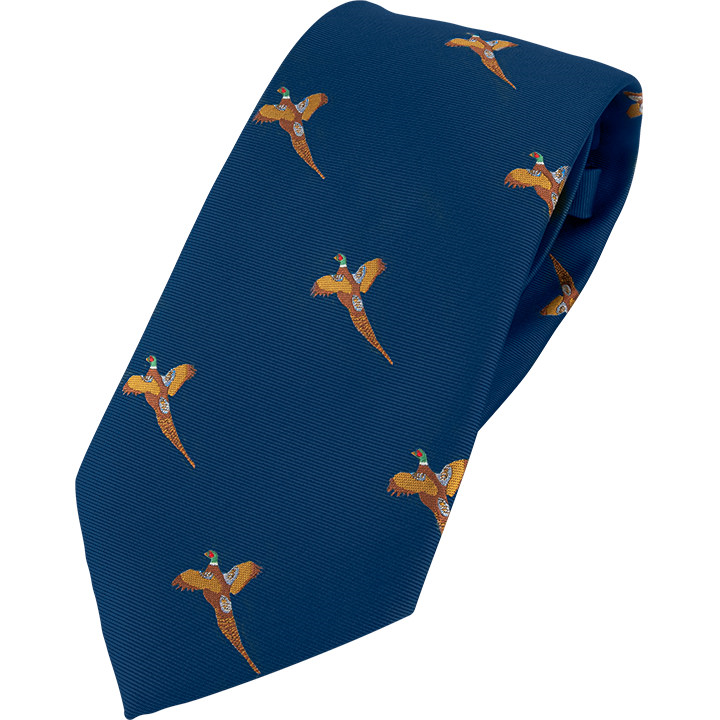 Load image into Gallery viewer, Jack Pyke Shooting Tie Pheasant (Various Colours) Navy By Thatchreed
