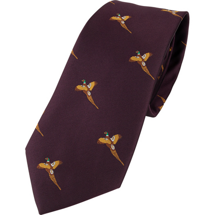 Jack Pyke Shooting Tie Pheasant (Various Colours) Wine By Thatchreed