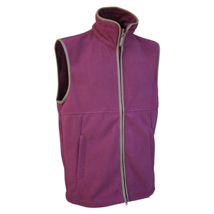 Jack Pyke Countryman Fleece Gilet (Various Colours) Burgundy By Thatchreed
