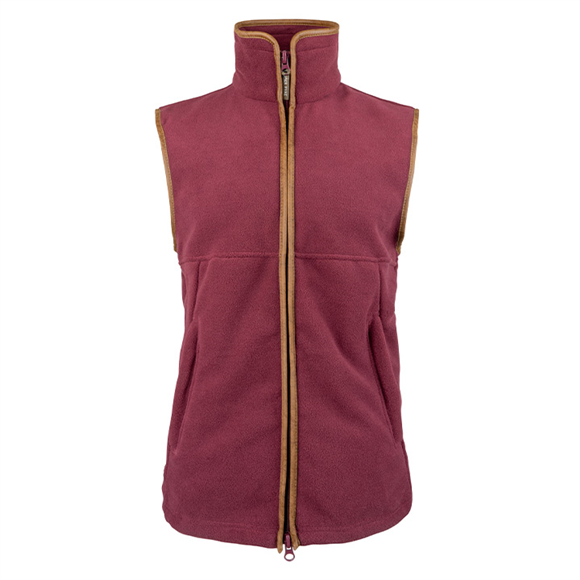 Jack Pyke Countryman Fleece Gilet (Various Colours) Burgundy By Thatchreed
