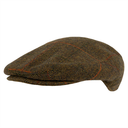 Jack Pyke Wool Blend Flat Cap Tweed Brown By Thatchreed
