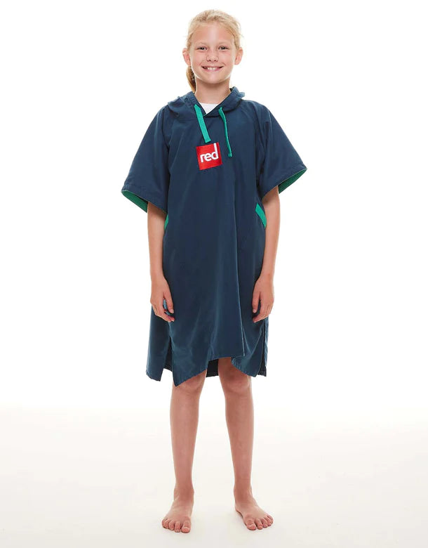 Load image into Gallery viewer, Red Luxury Towelling Changing Robe Navy (Various Sizes) XS By Red Paddle Co
