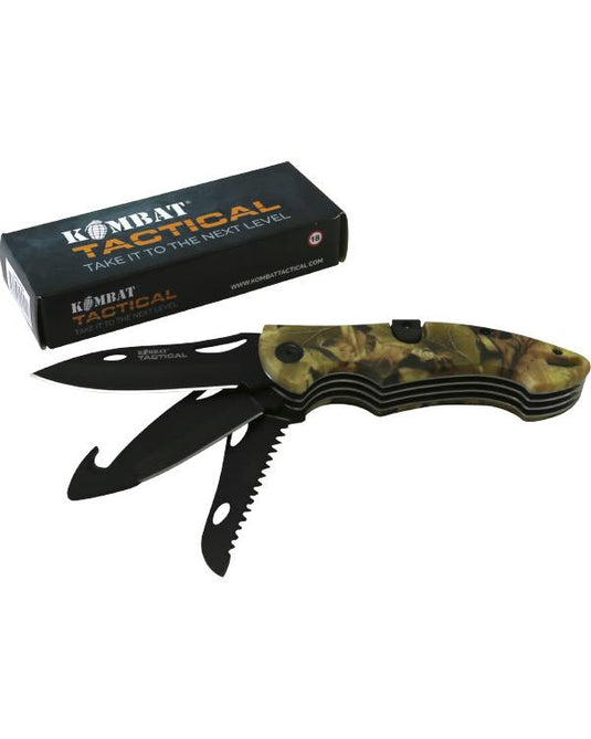 Kombat Bushcraft Knife (Various Colours) By Kombat UK