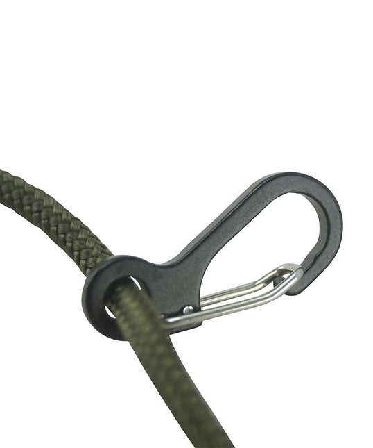 Kombat Paracord Carabiners Metal - 10 Pack - Black By Kombat UK