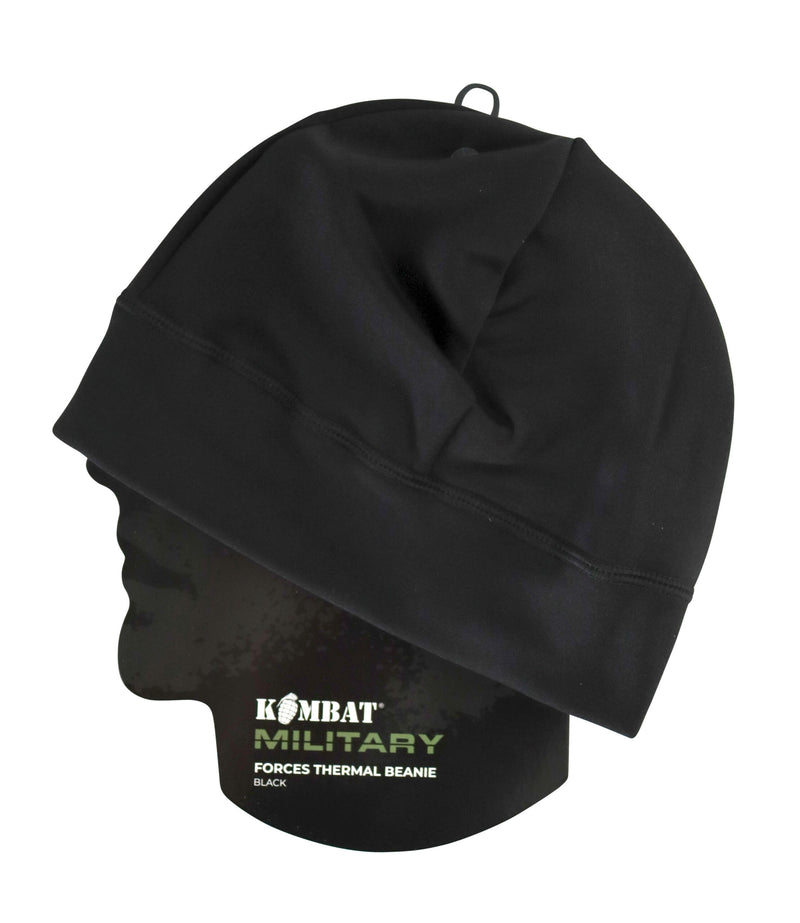Load image into Gallery viewer, Kombat UK Forces Thermal Beanie (Various Colours) Black By Kombat UK
