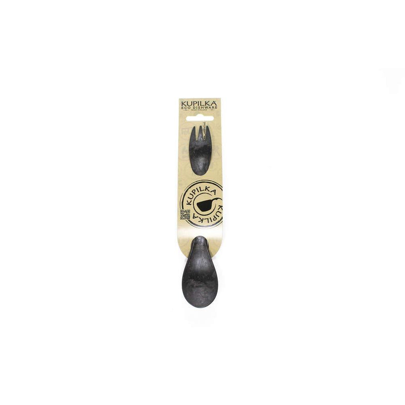 Load image into Gallery viewer, Kupilka ECO Spork 205mm (Various colours) Black By Kupilka Eco Dishware
