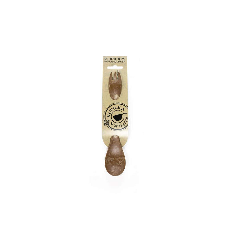 Load image into Gallery viewer, Kupilka ECO Spork 205mm (Various colours) Brown By Kupilka Eco Dishware
