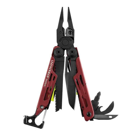Leatherman Signal® Multi-Tool w/Nylon Sheath (Various Colours) Red Cerakote By Leatherman Multi Tools