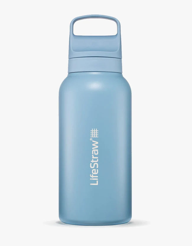 Load image into Gallery viewer, Lifestraw Go Stainless Steel 1L (Various Colours) Icelandic Blue By LifeStraw
