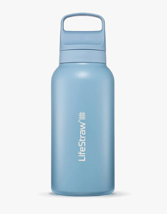 Lifestraw Go Stainless Steel 1L (Various Colours) Icelandic Blue By LifeStraw