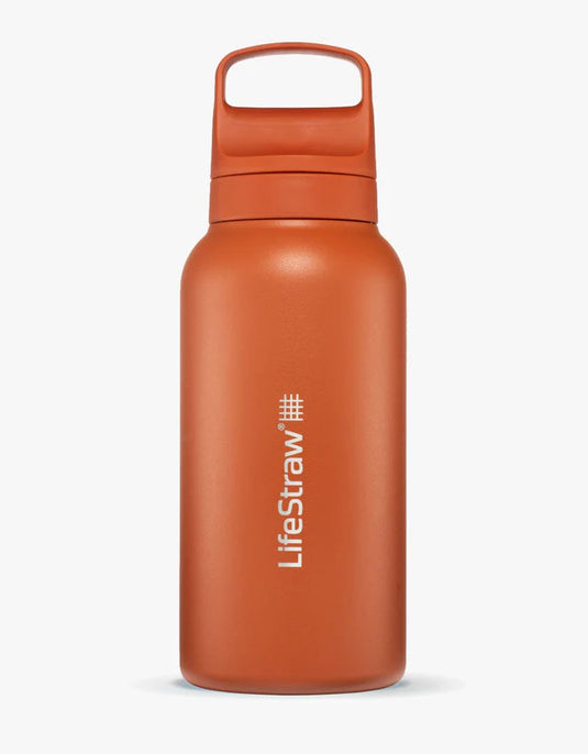 Lifestraw Go Stainless Steel 1L (Various Colours) Kyoto Orange By LifeStraw