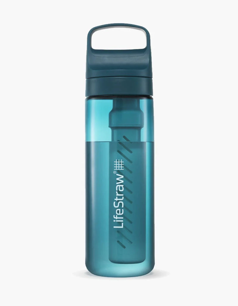 Load image into Gallery viewer, LifeStraw Go Tritan Renew 650ml Bottle Laguna Teal By LifeStraw
