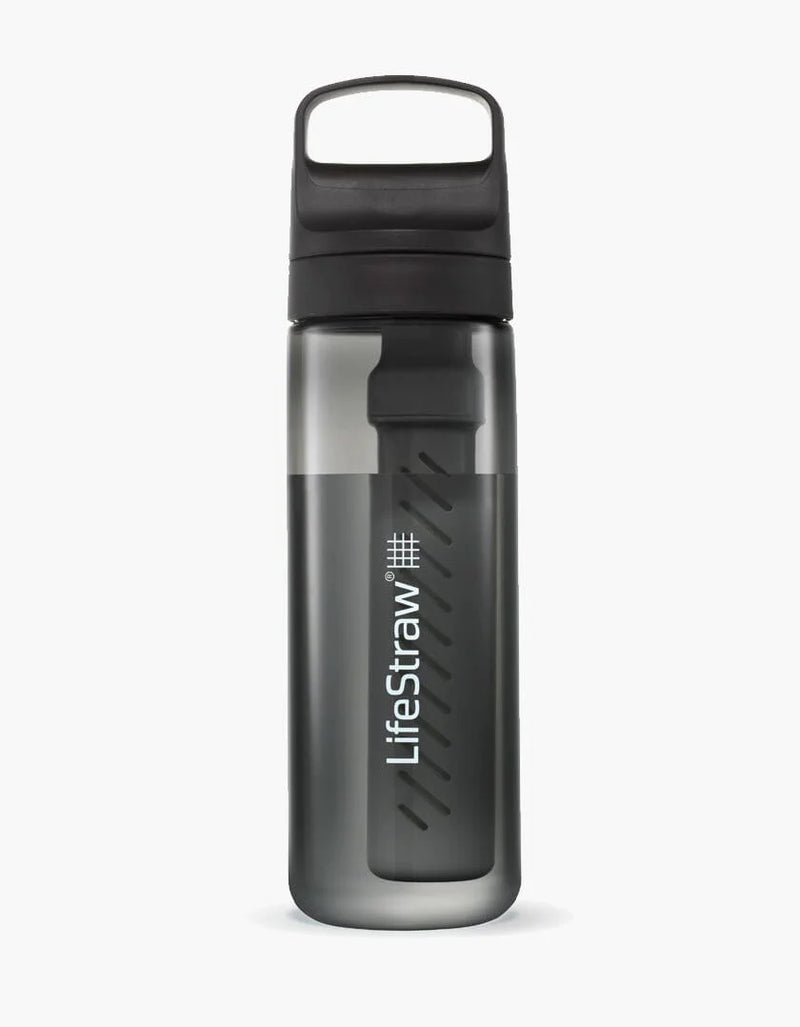 Load image into Gallery viewer, LifeStraw Go Tritan Renew 650ml Bottle Nordic Noir By LifeStraw
