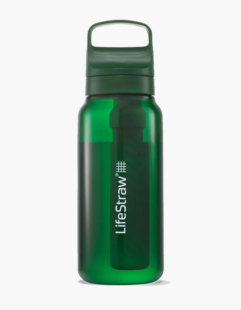Load image into Gallery viewer, LifeStraw Go Tritan Renew 1 Litre Bottle Terrace Green By LifeStraw
