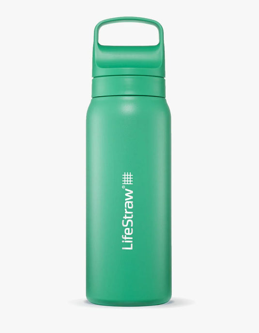 lifestraw 700ml GO Renew Series Stainless Steel Water Bottle (Various Colours) Cactus Green By LifeStraw