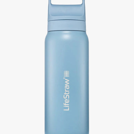 lifestraw GO Renew Series Stainless Steel Water Bottle (Various Colours) Icelandic Blue By LifeStraw