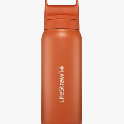 lifestraw GO Renew Series Stainless Steel Water Bottle (Various Colours) Kyoto Orange By LifeStraw