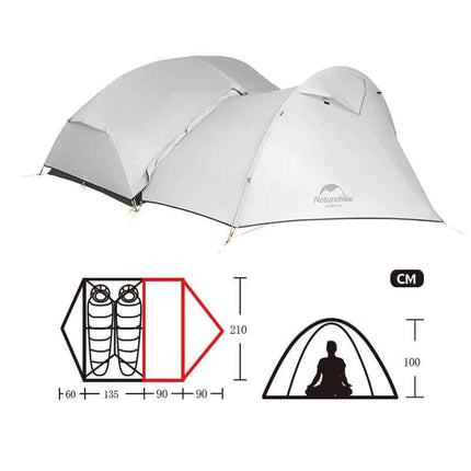 NATUREHIKE Monger Extension Door (Grey) By NatureHike