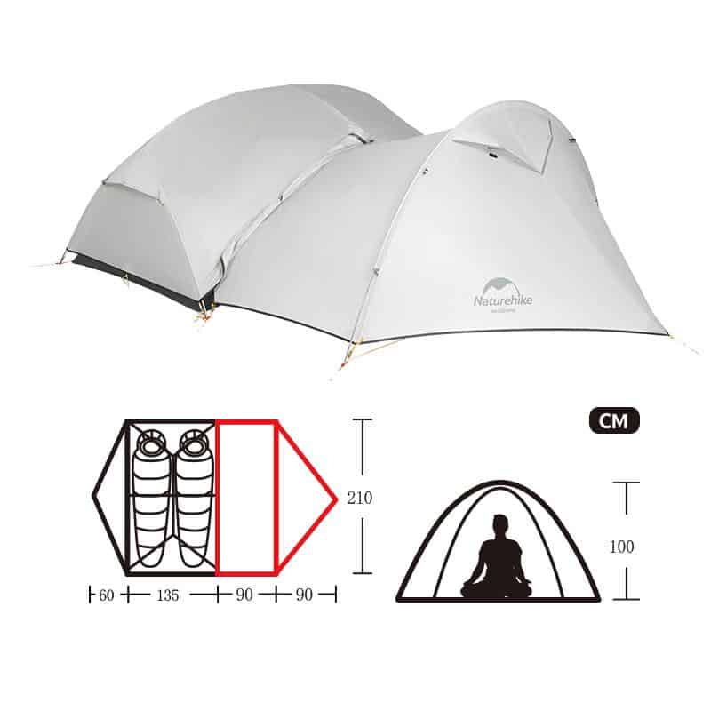 Load image into Gallery viewer, NATUREHIKE Monger Extension Door (Grey) By NatureHike
